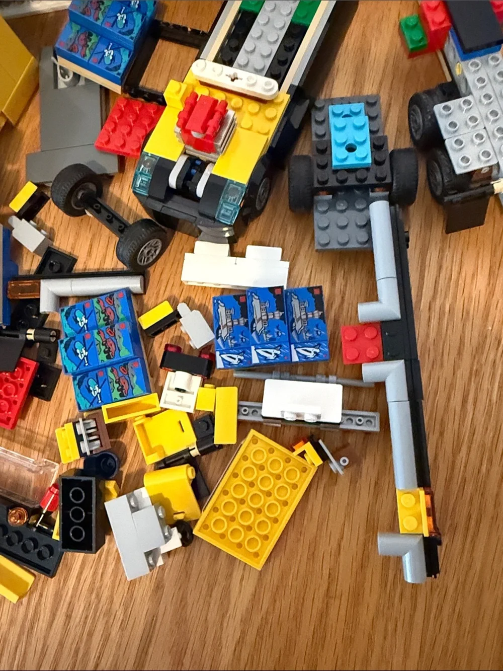 Lego City Yellow Delivery Truck Pieces